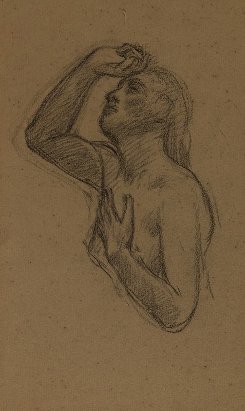 Pierre Puvis de Chavannes - Buste de femme, main droite posée sur le front