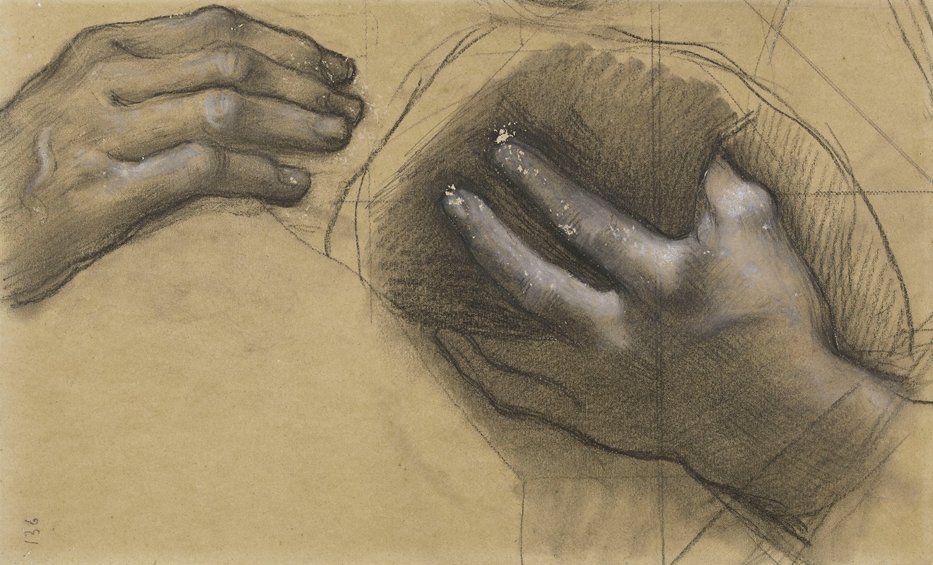 Pierre Puvis de Chavannes - Etude de mains