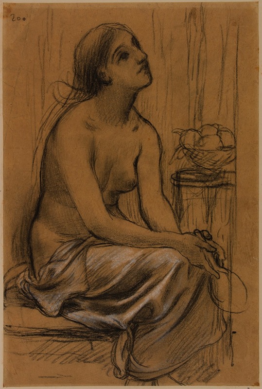 Pierre Puvis de Chavannes - Etude pour la peinture ‘Femme à sa toilette’