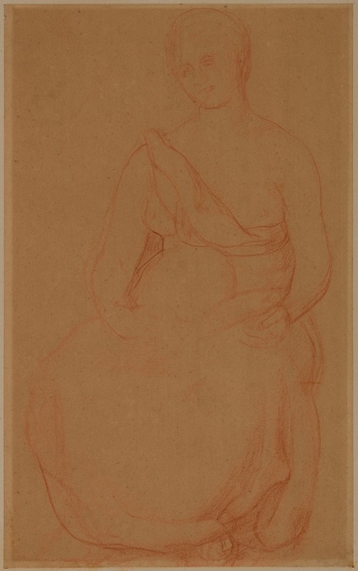 Pierre Puvis de Chavannes - Femme assise, de face