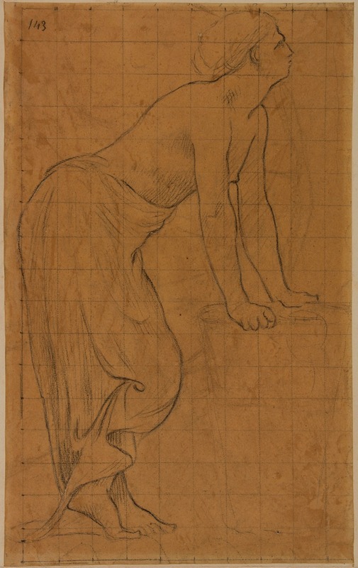 Pierre Puvis de Chavannes - Femme debout, de profil à droite