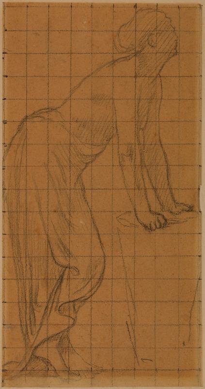 Pierre Puvis de Chavannes - Femme debout, de profil à droite
