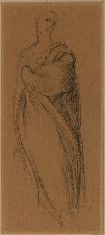 Pierre Puvis de Chavannes - Femme drapée, debout, de face