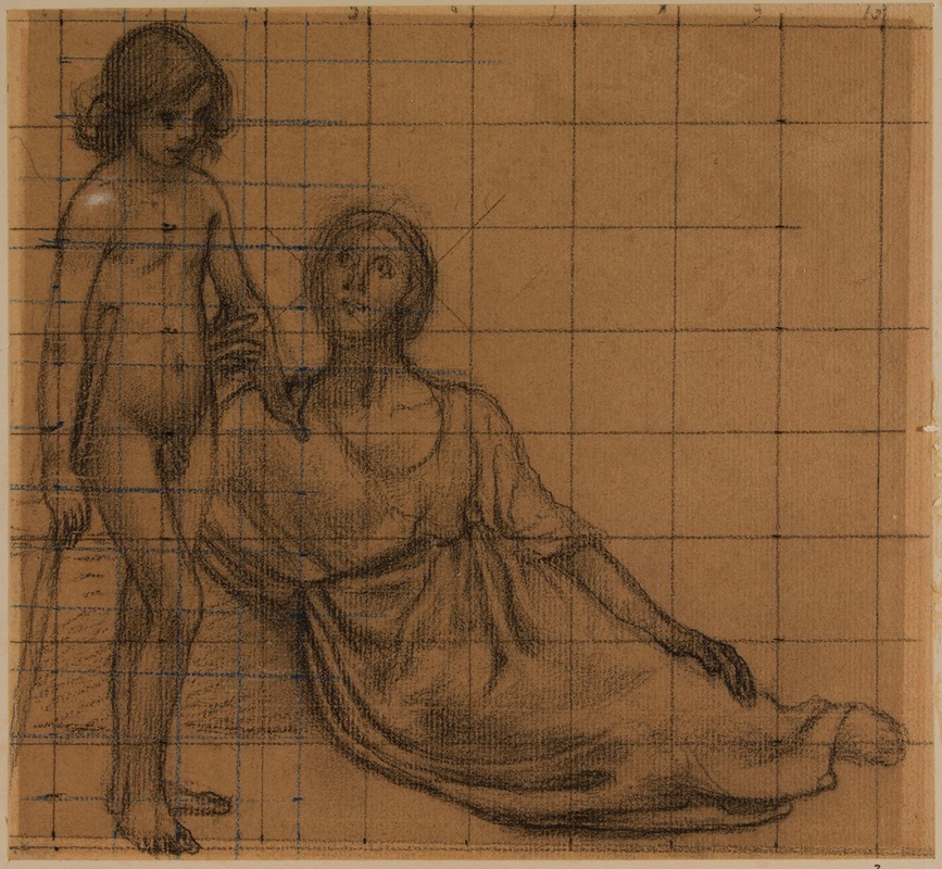 Pierre Puvis de Chavannes - Femme et enfant