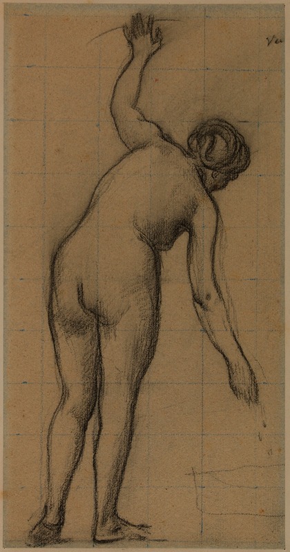 Pierre Puvis de Chavannes - Femme nue debout, vue de dos