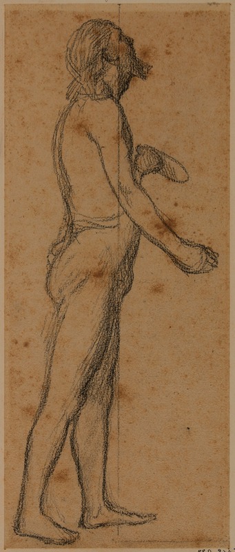 Pierre Puvis de Chavannes - Homme debout, de profil à droite