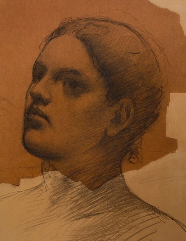 Pierre Puvis de Chavannes - Portrait de femme de trois-quarts