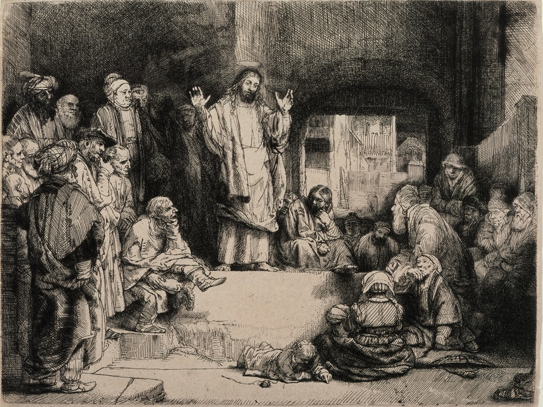 Rembrandt van Rijn - Christ Preaching (‘La Petite Tombe’)