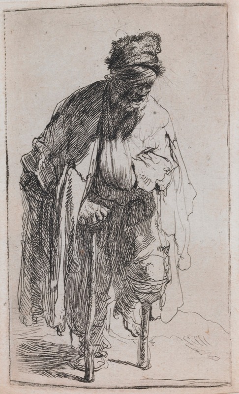 Rembrandt van Rijn - The Beggar with a Wooden Leg