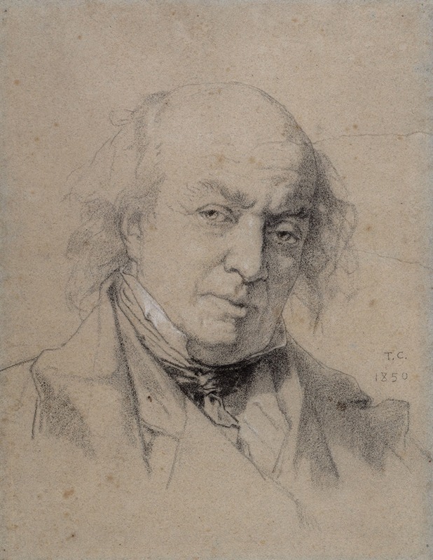 Thomas Couture - Portrait de Béranger Pierre-Jean (1780-1857) à 70 ans