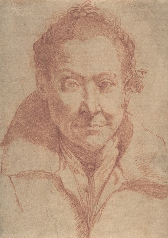 Agostino Carracci - Bust-Length Portrait of a Woman