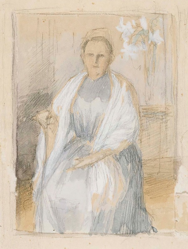 Albert Edelfelt - Portrait of Mrs. Anna Sinebrychoff, Sketch