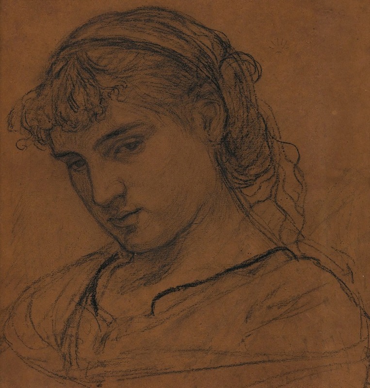 Albert Joseph Moore - Portrait Of A Girl