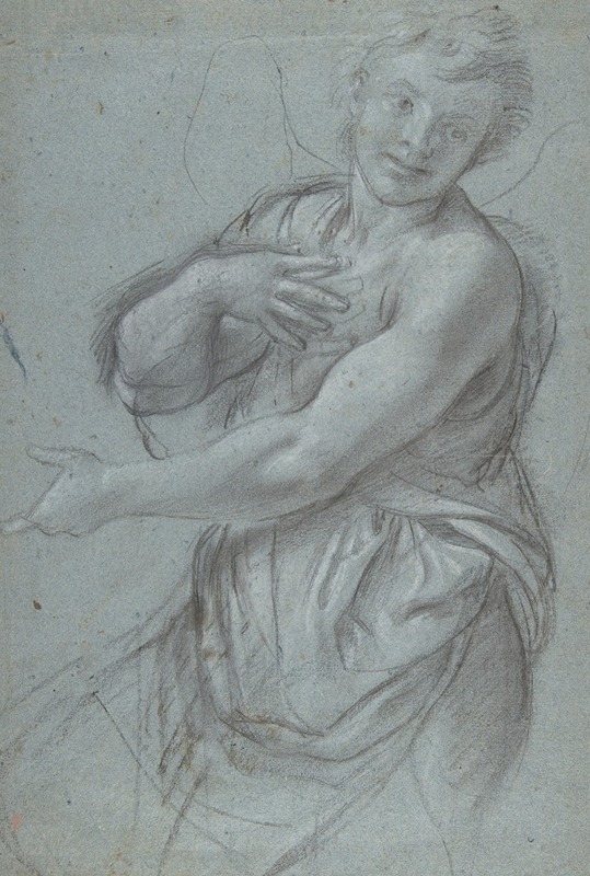 Annibale Carracci - Study for an Angel