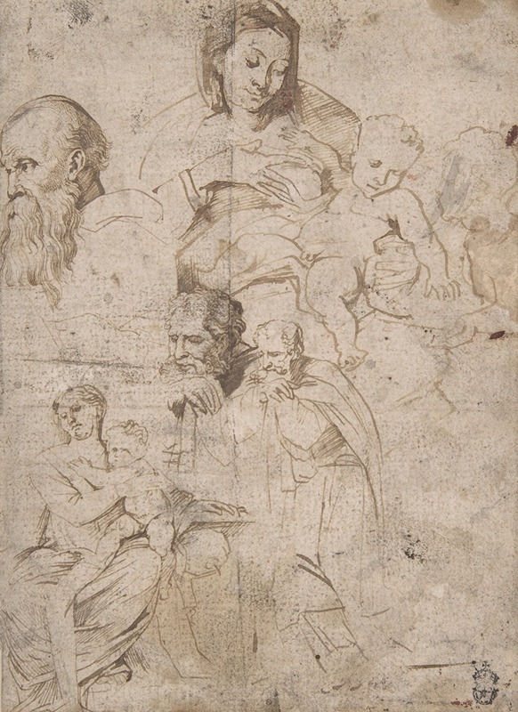 Anthony van Dyck - Sheet of Studies