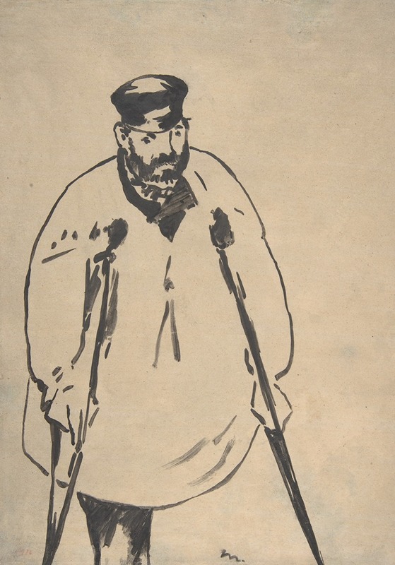 Édouard Manet - A Man on Crutches