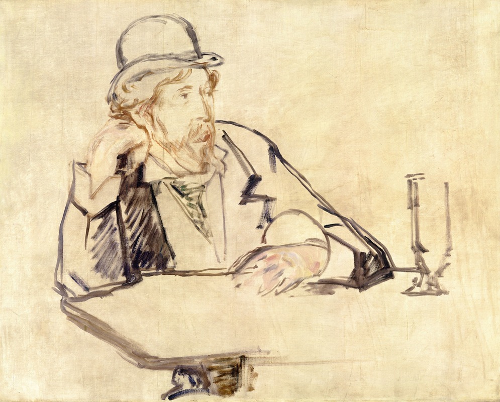 Édouard Manet - George Moore (1852–1933) at the Café