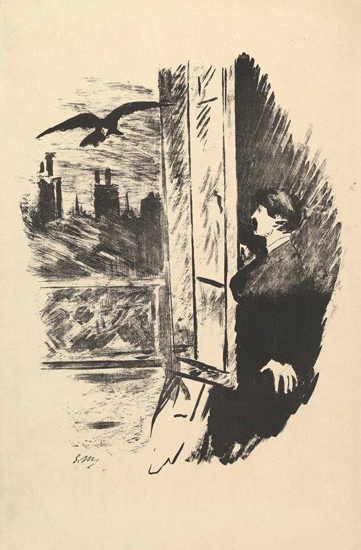Édouard Manet - Open Here I Flung the Shutter. Illustration to The Raven by Edgar Allan Poe
