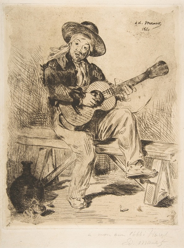 Édouard Manet - The Spanish Singer (Le Guitarrero)