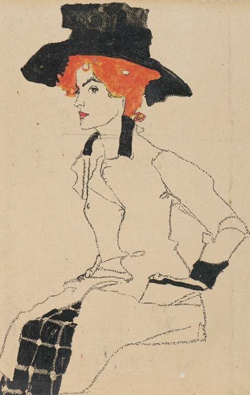 Egon Schiele - Portrait of a Woman.