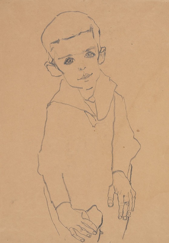 Egon Schiele - Portrait of Herbert Rainer