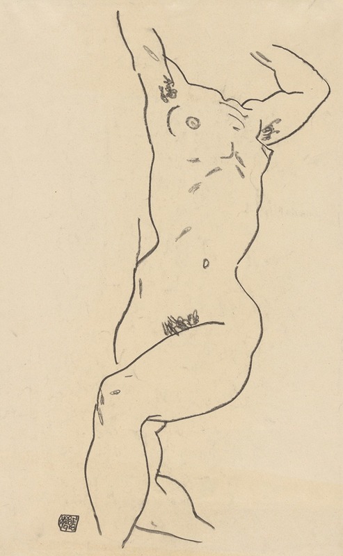 Egon Schiele - Torso of a Nude