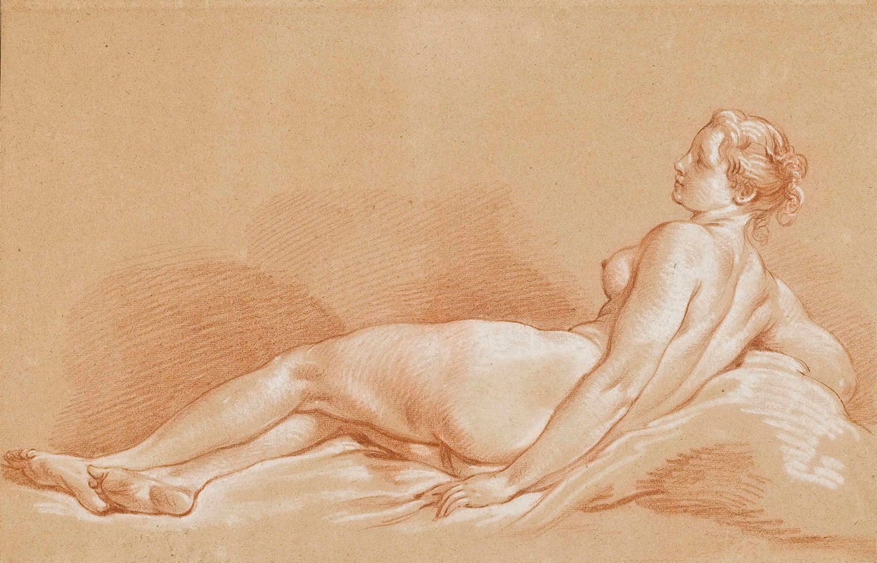 François Boucher - Jeune femme allongée