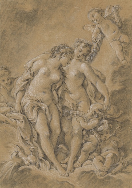 François Boucher - Nymphs and Cupids