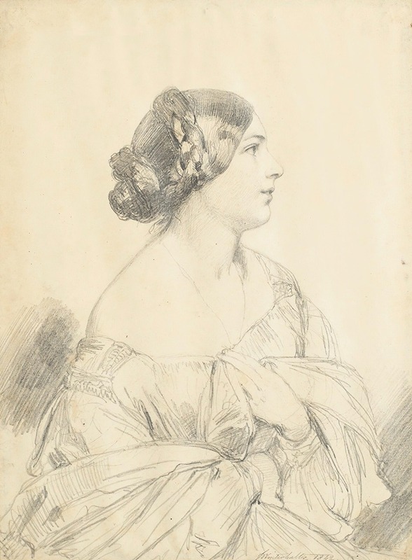 Franz Xaver Winterhalter - Portrait Of Louise Hay, Future Baronne Gudin