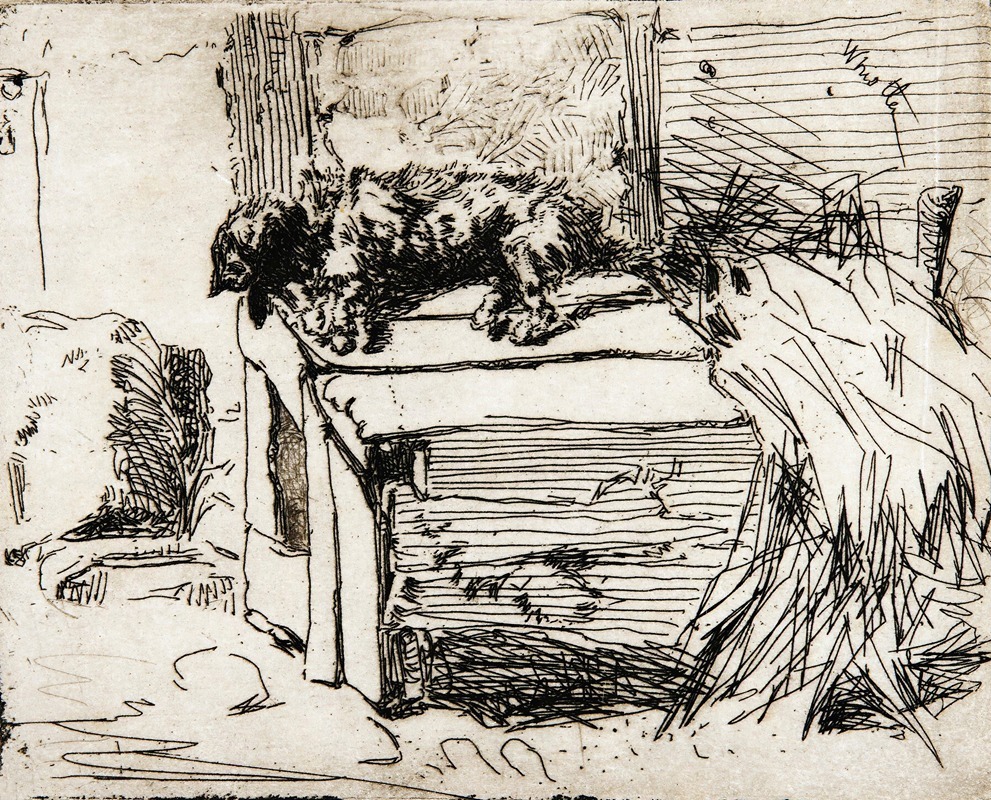 James Abbott McNeill Whistler - The Dog On The Kennel
