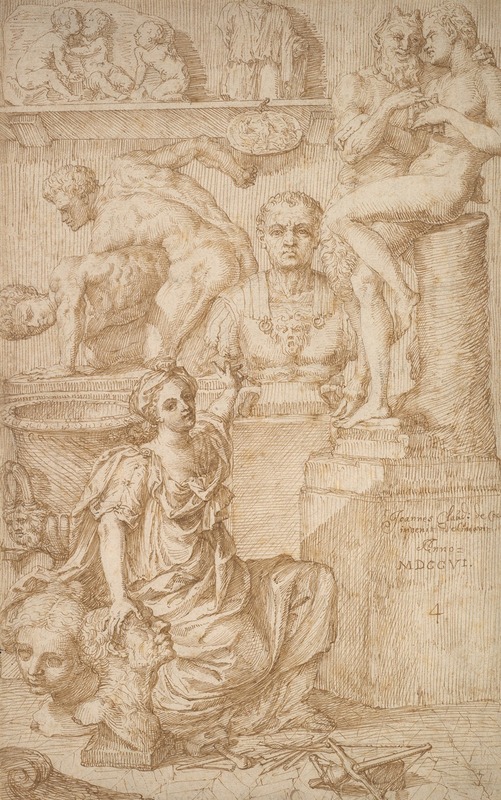 Jan Claudius de Cock - Allegory of Sculpture