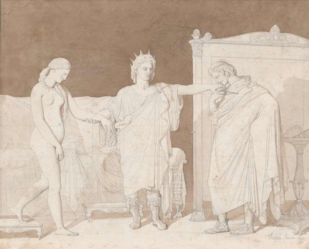 Jean Auguste Dominique Ingres - Alexander the Great presenting Campaspe to Apelles