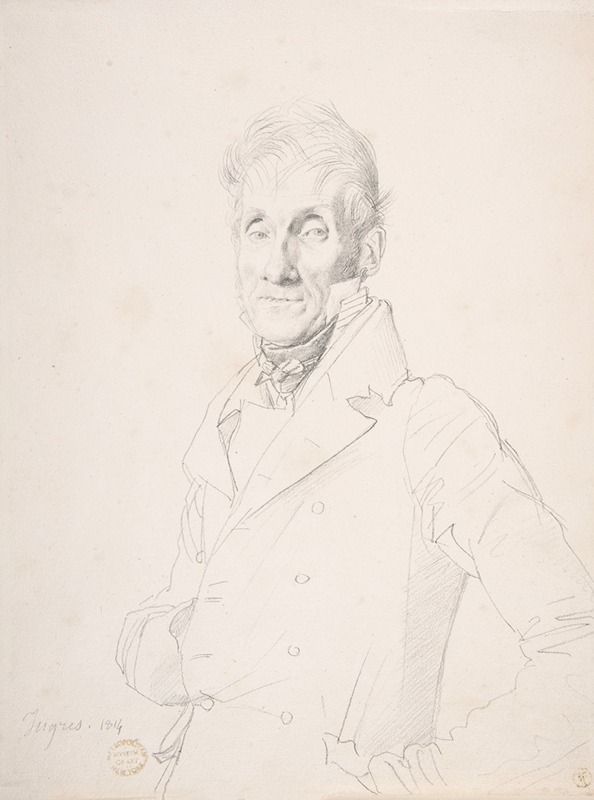 Jean Auguste Dominique Ingres - Portrait of a Man