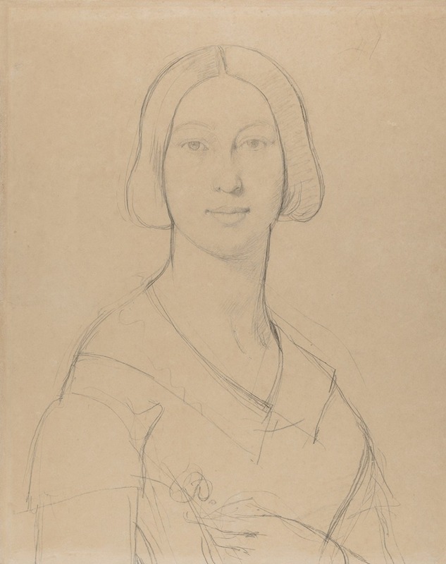 Jean Auguste Dominique Ingres - Portrait of Madame Paul Meurice, née Palmyre Granger