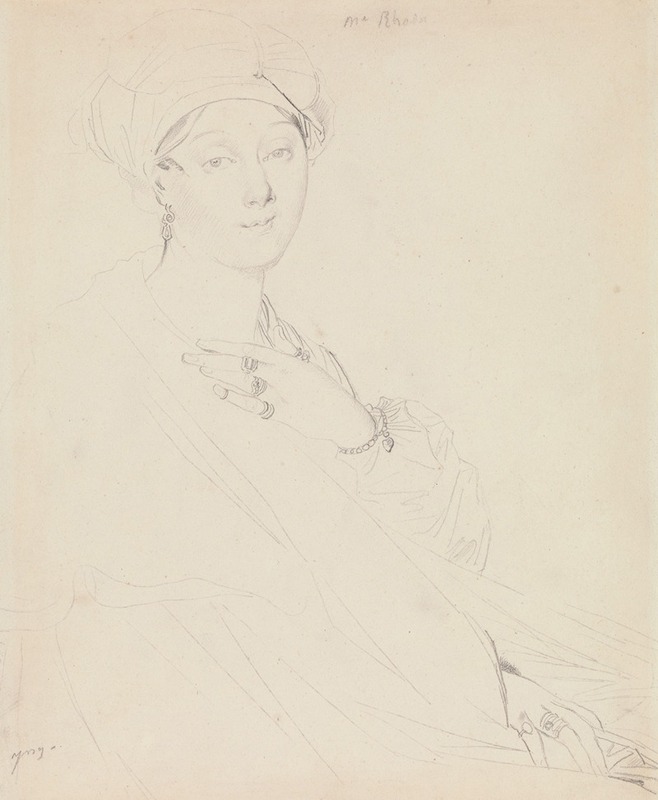 Jean Auguste Dominique Ingres - Portrait of Madame Rhode