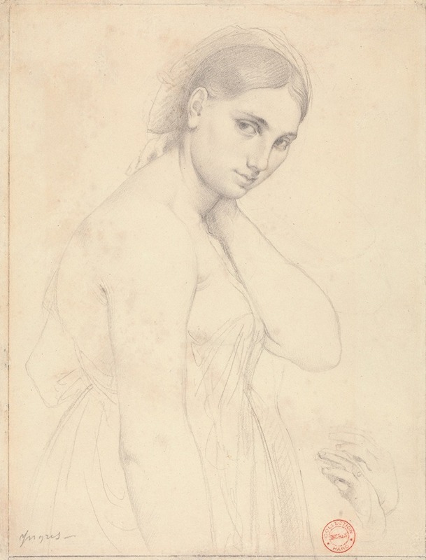 Jean Auguste Dominique Ingres - Study for ‘Raphael and the Fornarina’