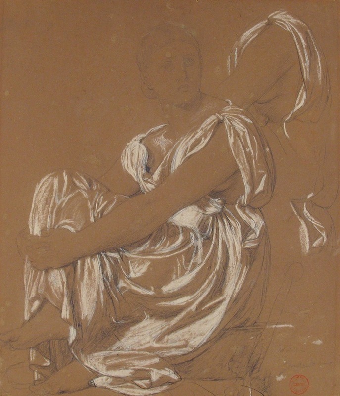 Jean Auguste Dominique Ingres - Study for the Figure of the Iliad in ‘The Apotheosis of Homer’