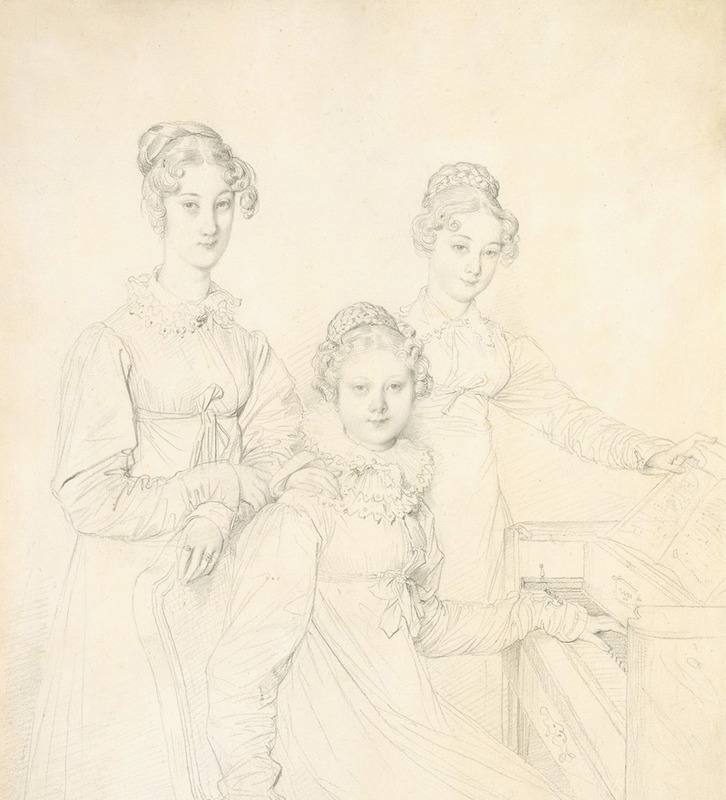Jean Auguste Dominique Ingres - The Kaunitz Sisters (Leopoldine, Caroline, and Ferdinandine)