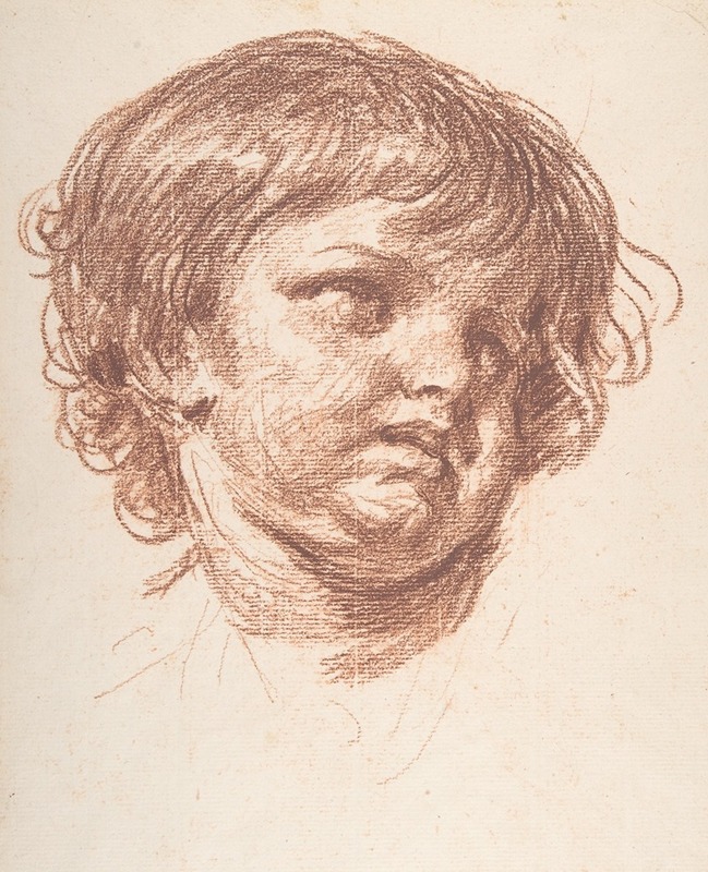 Jean-Baptiste Greuze - Head of a Young Boy