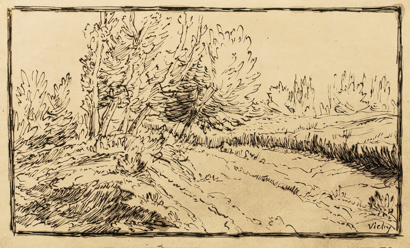 Jean-François Millet - Barbizon Path In The Countryside, Vichy