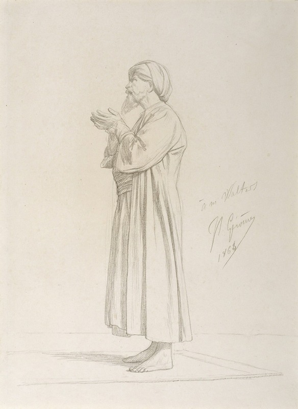 Jean-Léon Gérôme - Arab Standing in Prayer
