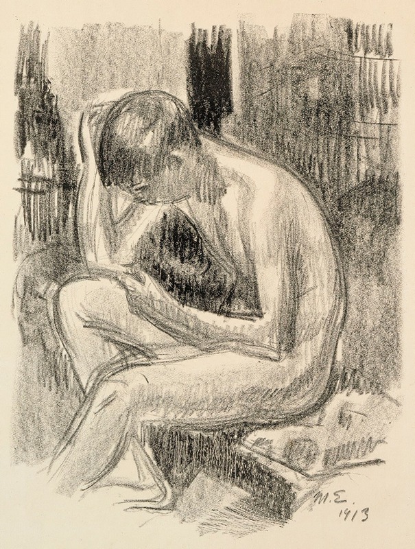Magnus Enckell - Seated Nude