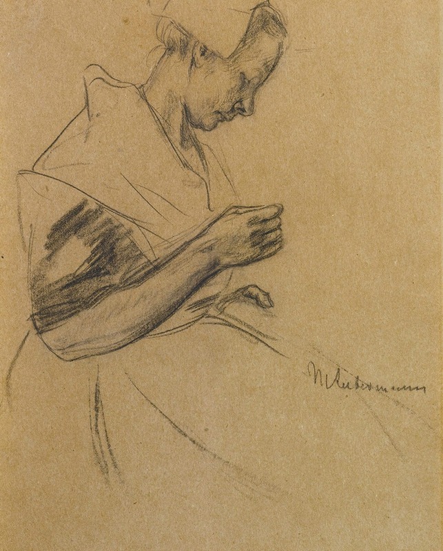 Max Liebermann - Woman Sewing