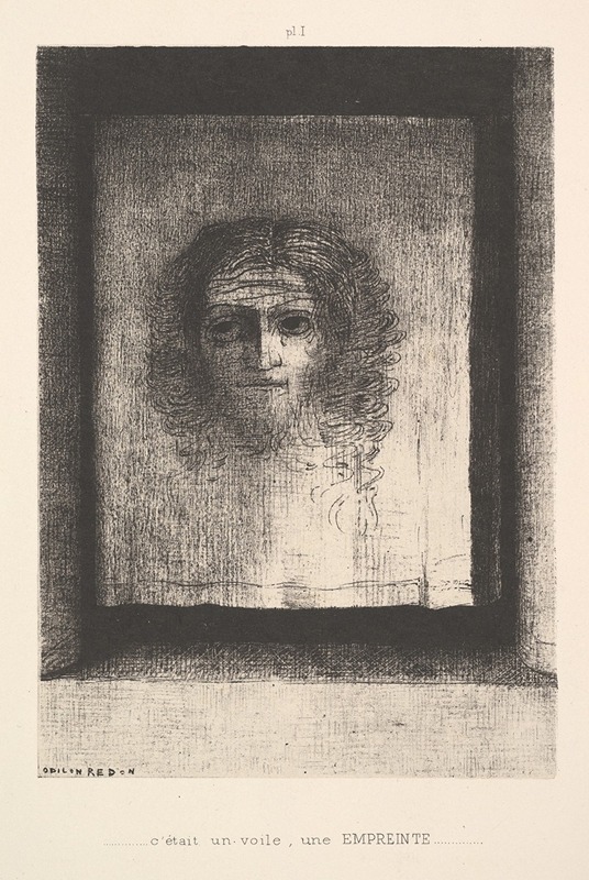 Odilon Redon - A Veil, a Printed Image