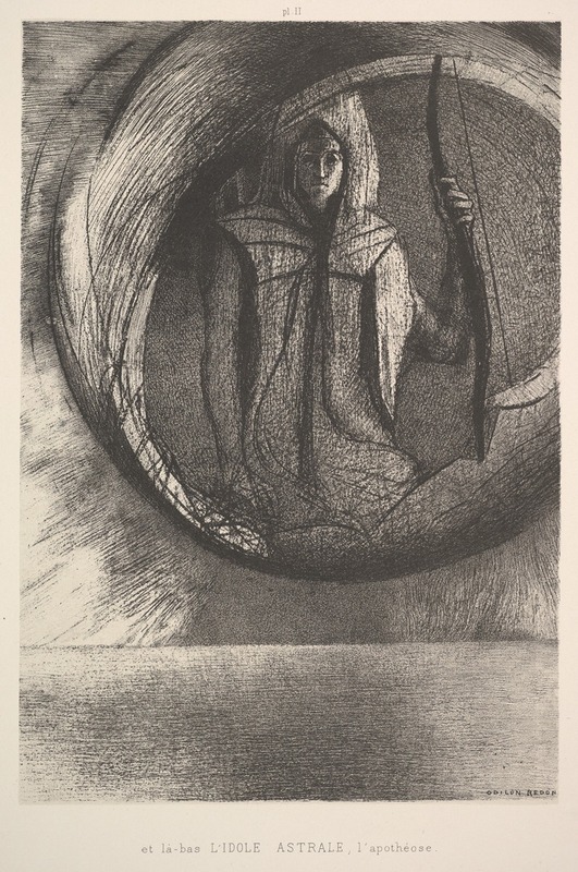 Odilon Redon - And over there, the Astral Idol, the Apotheosis