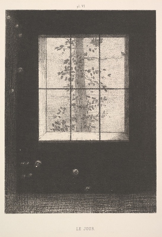 Odilon Redon - Day (Le Jour), from the series, Dreams (Songes), plate VI