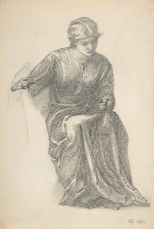 Sir Edward Coley Burne-Jones - Seated Woman