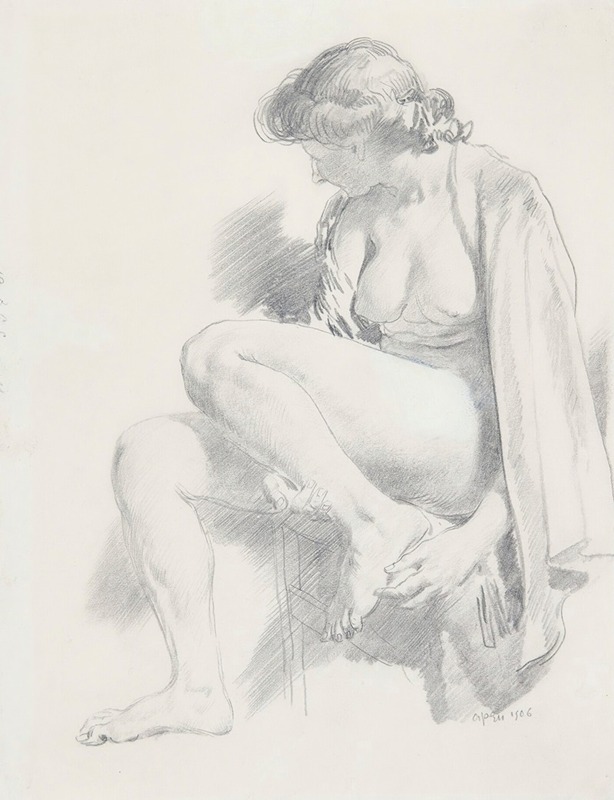 William Orpen - Seated Nude