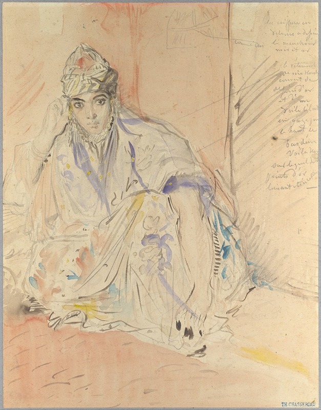 Théodore Chassériau - Jewish Woman of Algiers Seated on the Ground