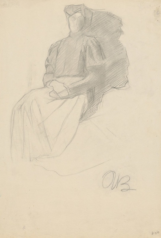 Umberto Boccioni - Seated Woman with a Dark Blouse